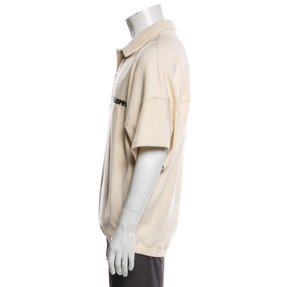 Rhude x McLaren Racer Oversized Polo Shirt (Cream) Size: XL - NWT - Picture 3 of 8